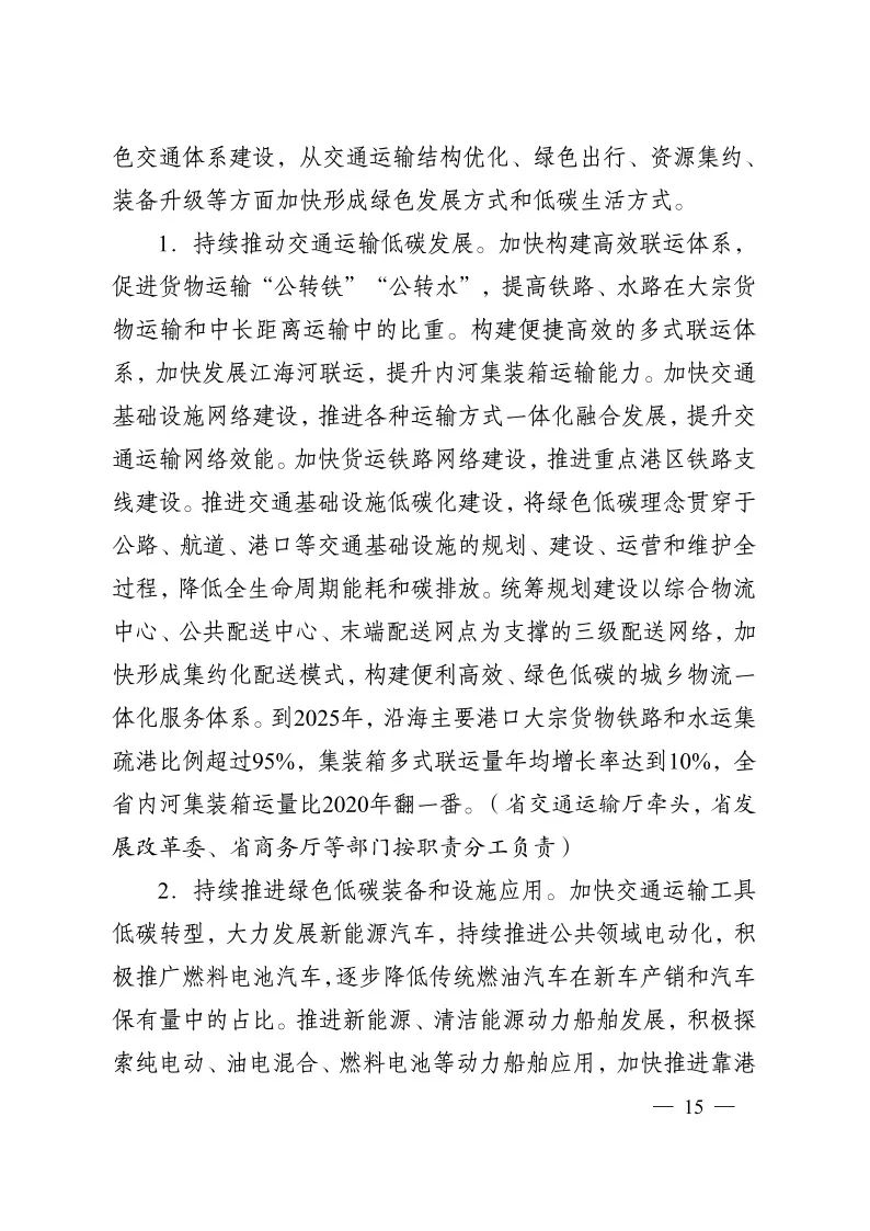 《江苏省碳达峰实施方案》印发 实施“碳达峰8大专项行动”(图15) 图片